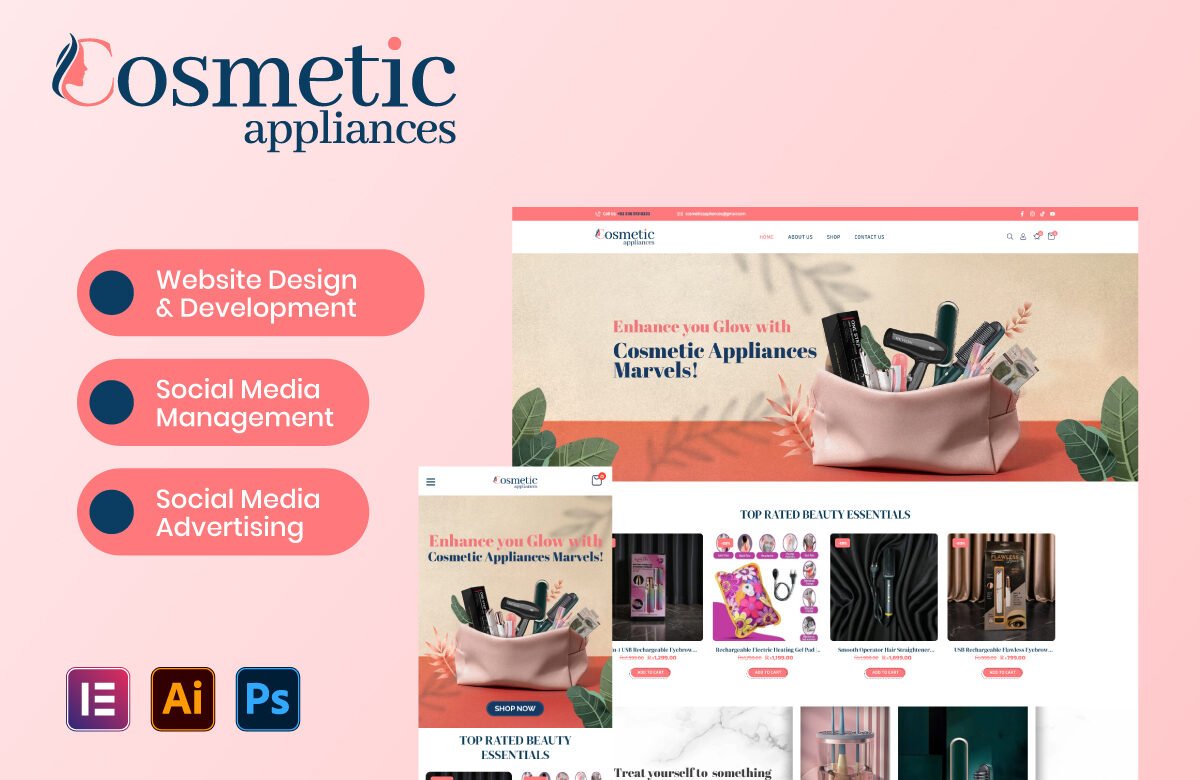 Brand Identity & E-Commerce Strategy for Cosmetic Appliances