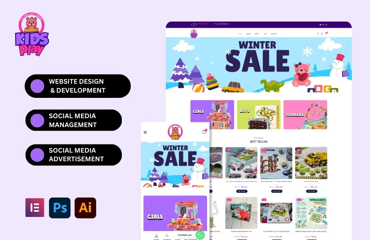 Brand Identity & E-Commerce Strategy for Kids Play